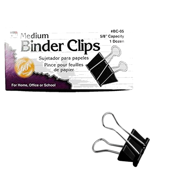 BROCHE BINDER CLIPS