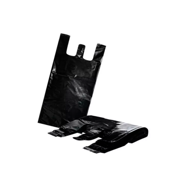 BOLSA CAMISETA BIO JUMBO 45+13+13*91 NEGRA