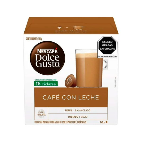 CAPSULA PARA CAFÉ DOLCE GUSTO CAFÉ CON LECHE
