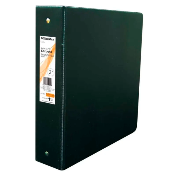 CARPETA NEGRA 2" C/MICA 3 AROS T/C