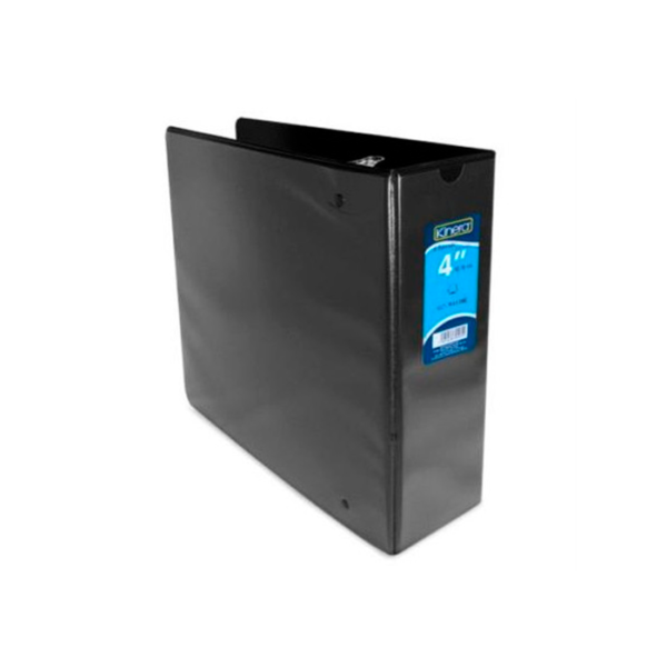 CARPETA NEGRA 4" C/MICA 3 AROS T/C