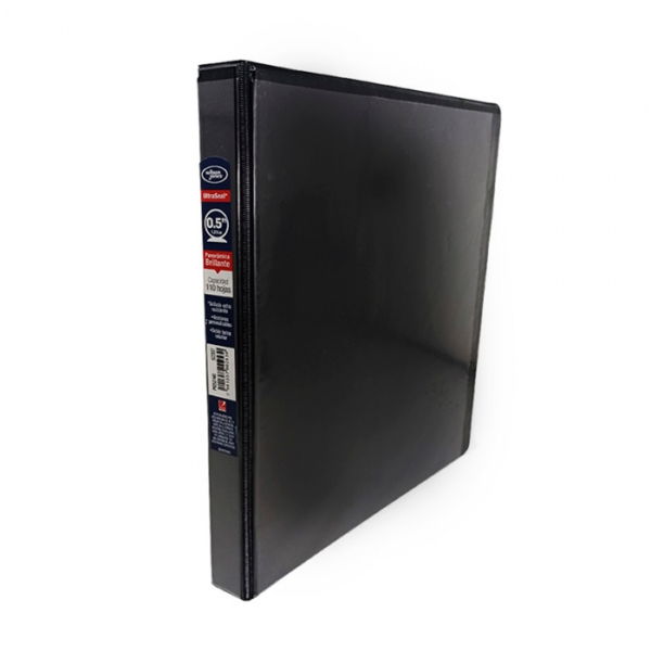 CARPETA NEGRA 1/2" 3 AROS T/CARTA