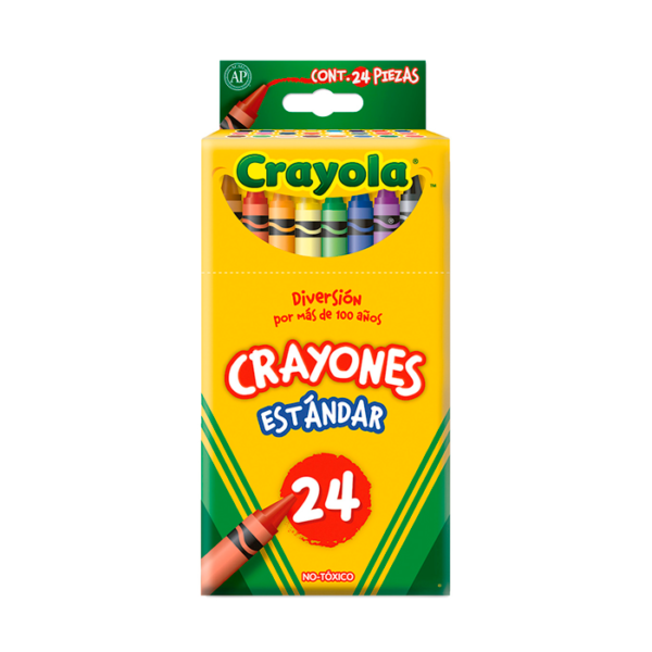 CRAYONES ESTANDAR C/24 COLORES SURTIDOS