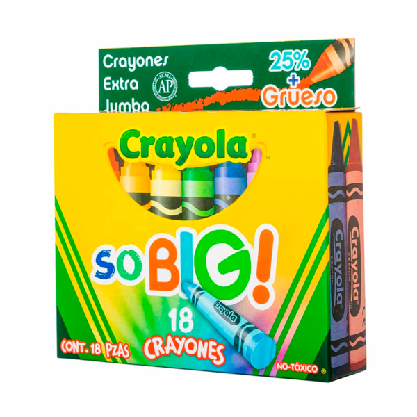 CRAYONES EXTRA JUMBO SO BIG CRAYOLA