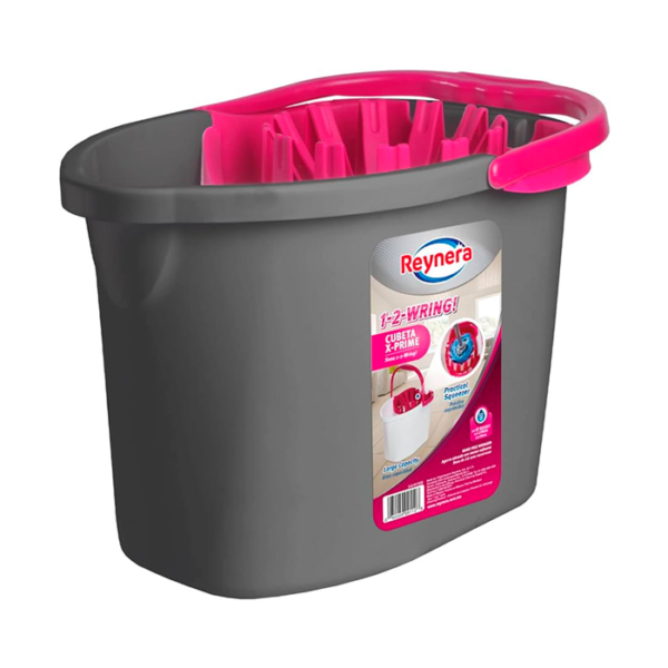 CUBETA PLASTICO 3GL CON EXPRIMIDOR REYNERA