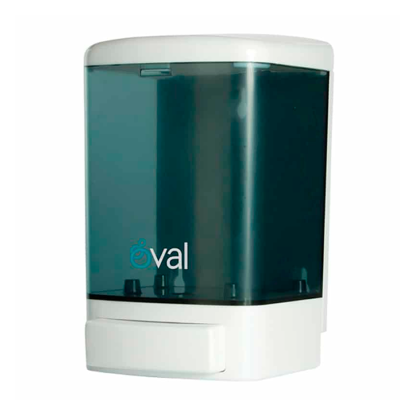 DESPACHADOR DE JABON EN GEL 1 LT HUMO C/BCO OVAL DV006