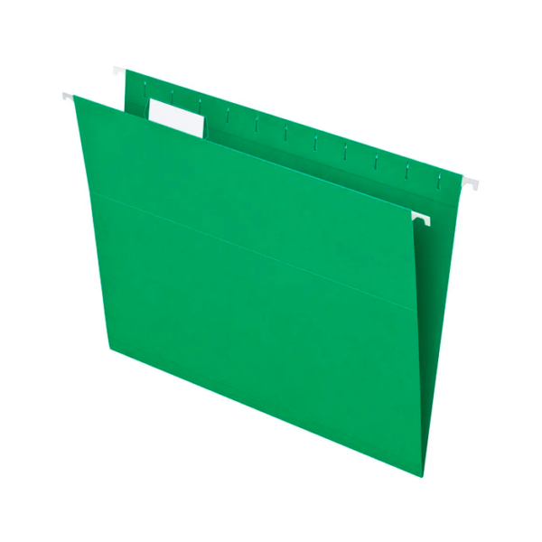 FOLDER COLGANTE VERDE T/CARTA 25PZ