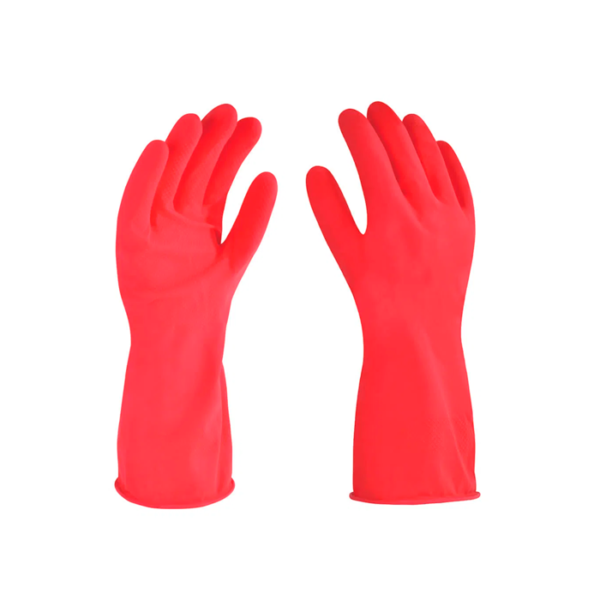 GUANTE ROJO DE LATEX PARA LIMPIEZA T-M