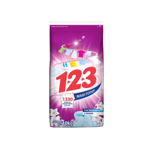 JABON EN POLVO  MULTIUSOS 123 10K