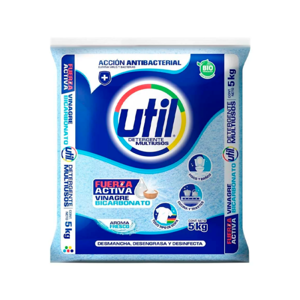 JABON EN POLVO MULTIUSOS UTIL 5KG