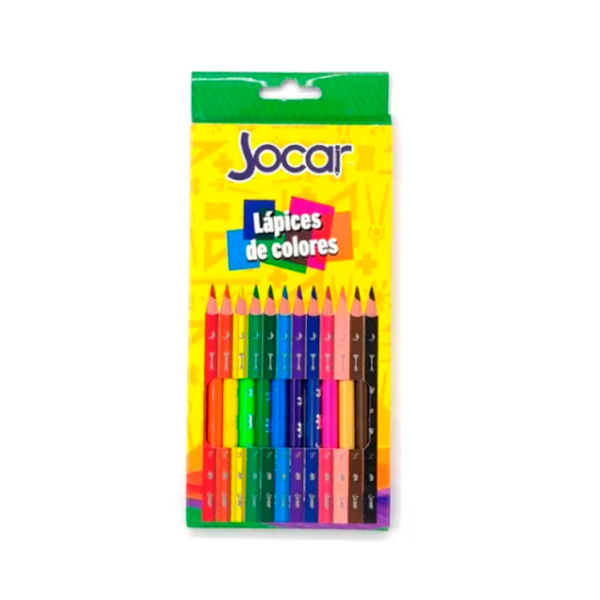 LAPICES DE COLORES LARGOS C/12 JOCAR