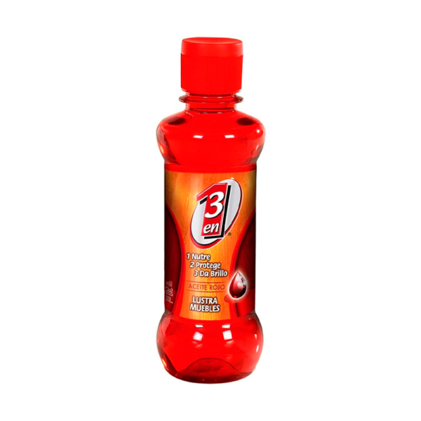 LIQUIDO ACEITE ROJO LUSTRADOR 3 EN 1